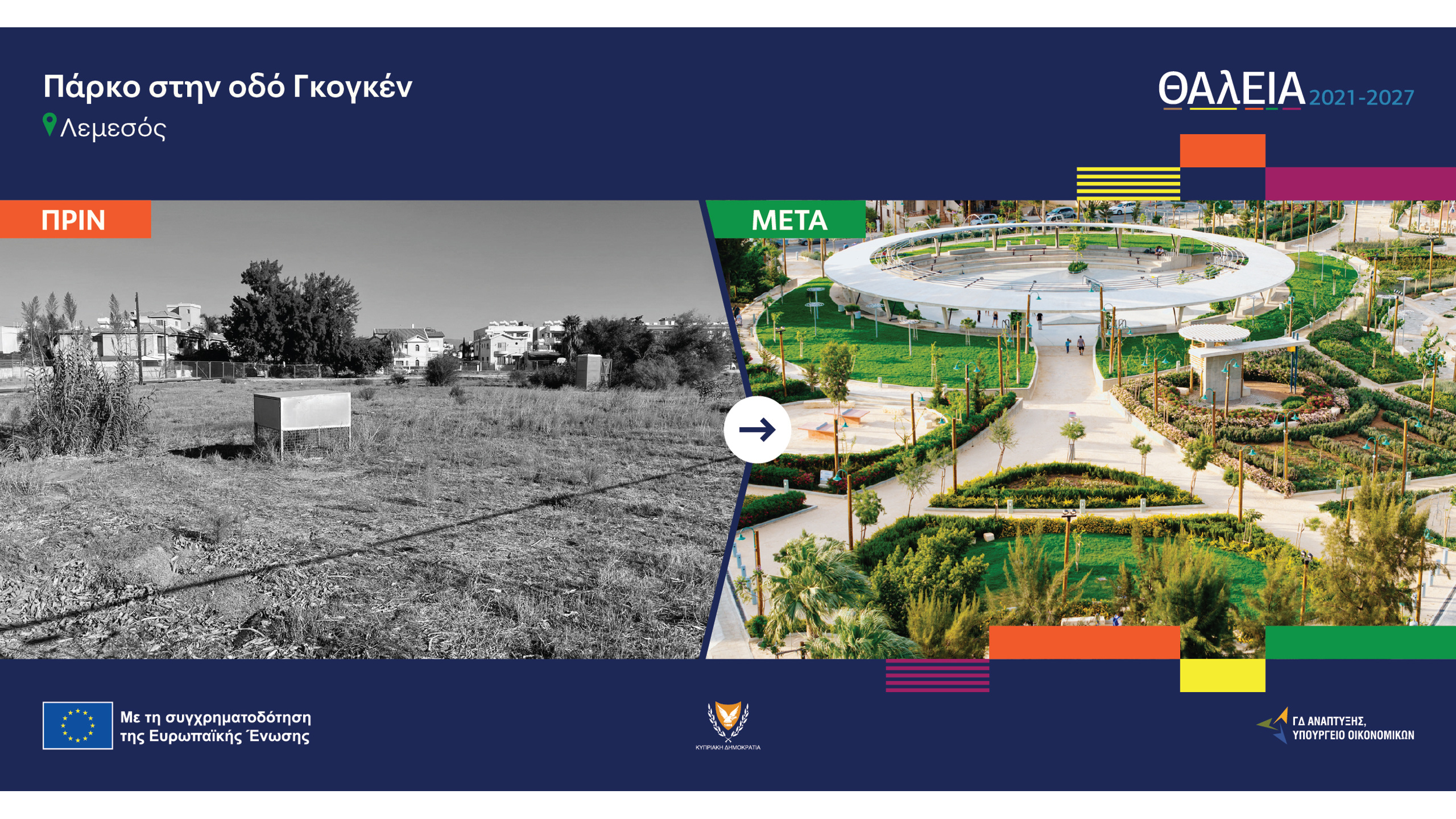 Το πάρκο στην οδό Γκογκέν στο Ζακάκι πριν και μετά