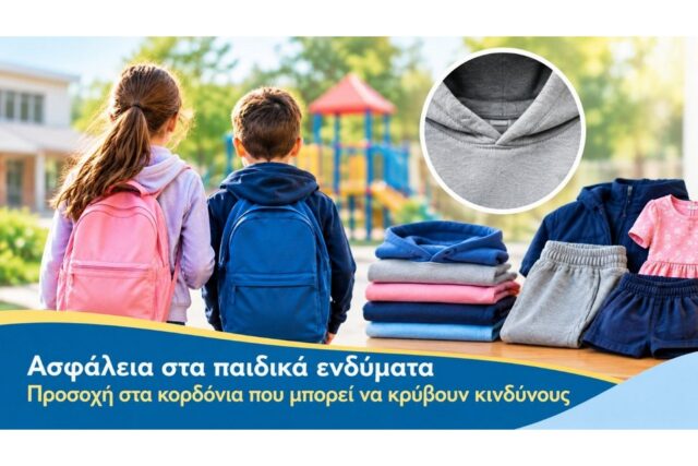Ανακοίνωση της Υπηρεσίας Προστασίας Καταναλωτή αναφορικά με την εκστρατεία ελέγχου σχολικών και παιδικών ενδυμάτων