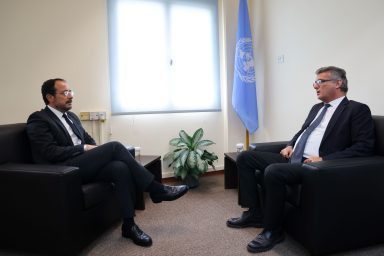 Πρόεδρος της Δημοκρατίας – Συνάντηση με ηγέτη της τουρκοκυπριακής κοινότητας
