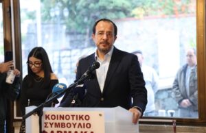 Πρόεδρος της Δημοκρατίας – Τελετή εγκαινίων του λιθόστρωτου πυρήνα της Κοινότητας Φαρμακά