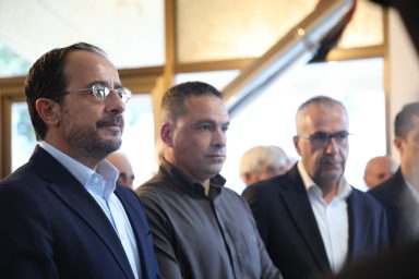 Πρόεδρος της Δημοκρατίας – Τελετή εγκαινίων του λιθόστρωτου πυρήνα της Κοινότητας Φαρμακά