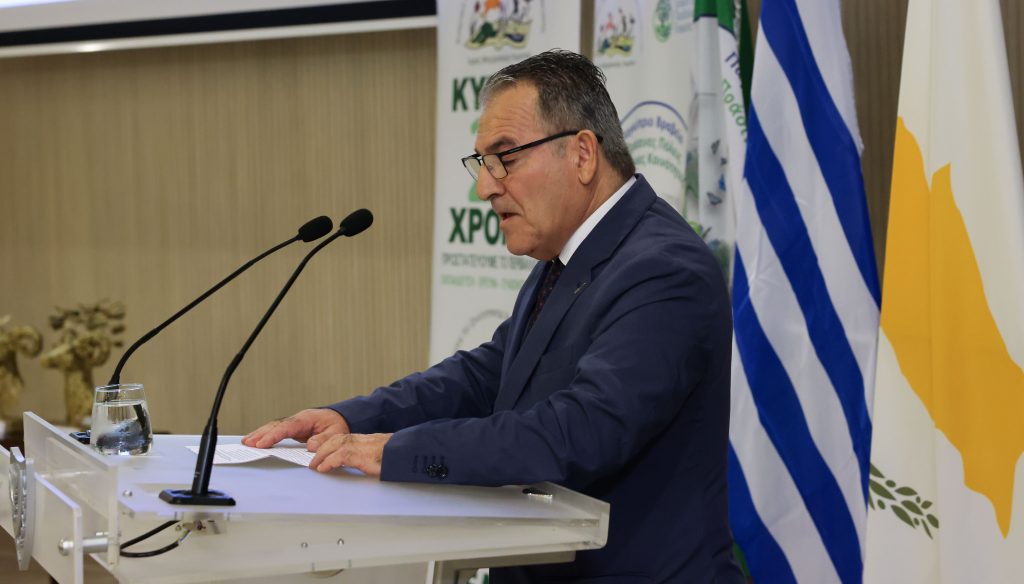Χαιρετισμός του Επιτρόπου Περιβάλλοντος και Ευημερίας των Ζώων κ. Ηλία Μυριάνθους στην Τελετή Απονομής των Παγκύπριων Περιβαλλοντικών Βραβείων 2025 - Gov.cy