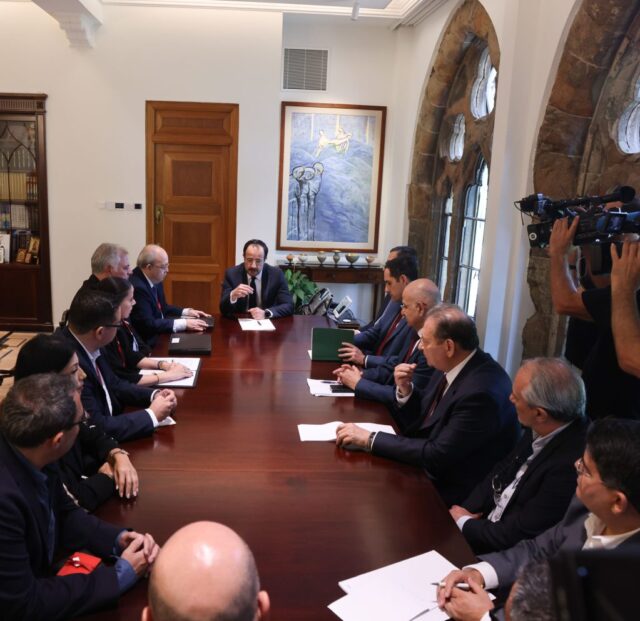 Ο Πρόεδρος της Δημοκρατίας δέχθηκε τον Δήμαρχο και τα μέλη του Δημοτικού Συμβουλίου Αμμοχώστου