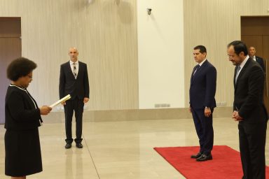 Πρόεδρος της Δημοκρατίας – Διαπιστευτήρια της νέας Ύπατης Αρμοστού του Ανεξάρτητου Κράτους των Παπούα της Νέας Γουινέας