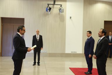 Πρόεδρος της Δημοκρατίας – Διαπιστευτήρια του νέου Πρέσβη της Δημοκρατίας της Παραγουάης