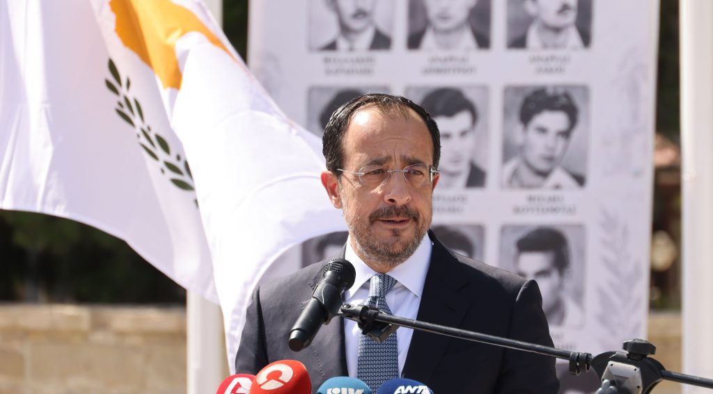 Ομιλία του Προέδρου της Κυπριακής Δημοκρατίας κ. Νίκου Χριστοδουλίδη στα εγκαίνια του Μνημείου Ηρώων του Απελευθερωτικού Αγώνα 1955-1959, στην Κοινότητα Πύργου Λεμεσού - Gov.cy