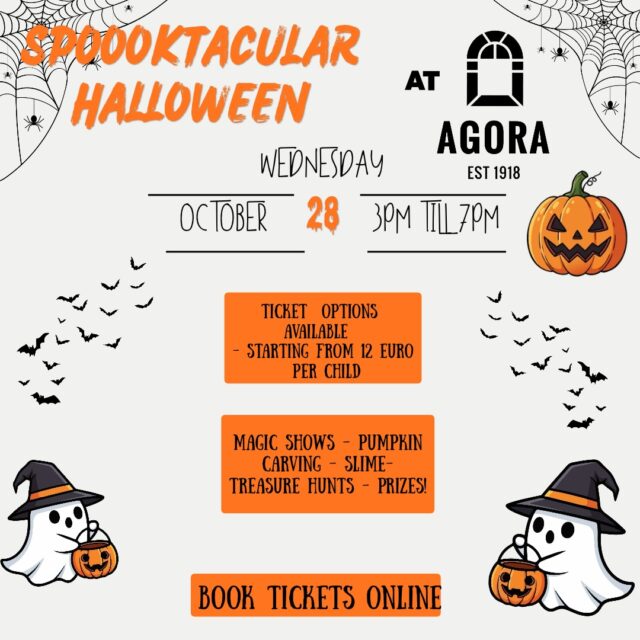 Halloween στη Λεμεσό: Δύο οικογενειακά πάρτι στην AGORA στις 28 και 30 Οκτωβρίου