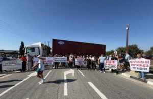 Мазотос: Протестующие против опреснительной установки перекрыли дорогу на 30 минут