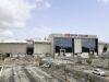Η δυτική πρόσοψη και ο χώρος στάθμευσης του σταδίου Άλφαμεγα στη Λεμεσό