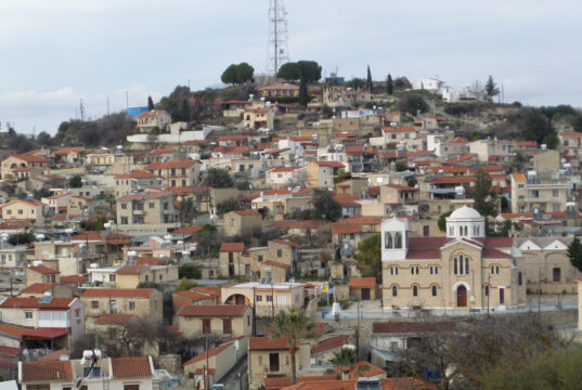 Άποψη της κοινότητας Πάχνας στην επαρχία Λεμεσού