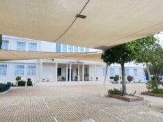 Προαύλιο του Λανιτείου Λυκείου στη Λεμεσό