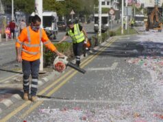 Αρχειακός δημοτικός καθαρισμός της παραλιακής Λεμεσού από απορρίμματα μετά από παρέλαση