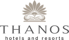 Το επίσημο λογότυπο του ομίλου Thanos Hotels & Resorts