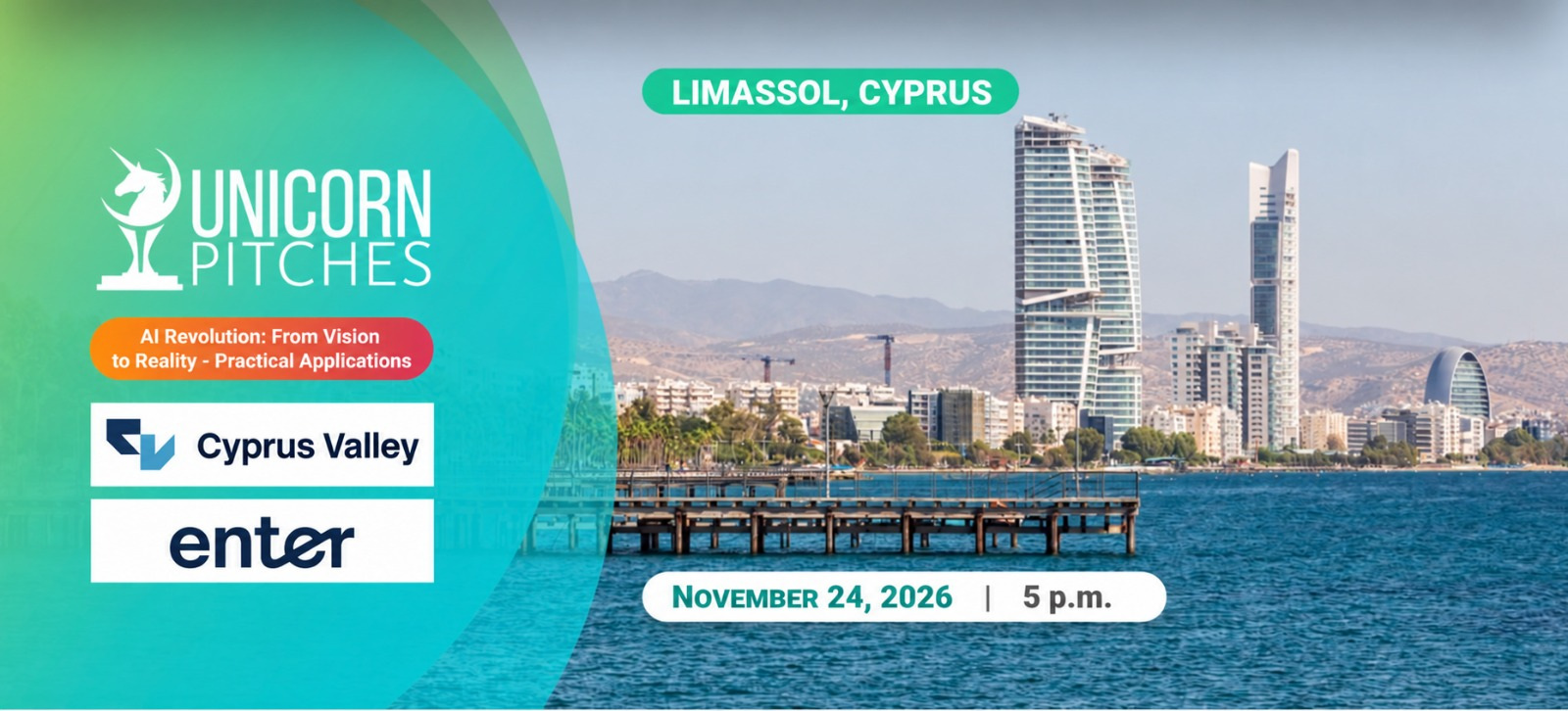 Unicorn Pitches στη Λεμεσό: Δέκα startups AI ετοιμάζονται να ανέβουν στη σκηνή