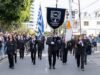Η φοιτητική αντιπροσωπεία του Πανεπιστημίου Λεμεσού στην παρέλαση της 28ης Οκτωβρίου