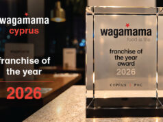 wagamama Κύπρου: Διεθνής διάκριση με το βραβείο Franchisee of the Year 2026 Επίσημο εικαστικό wagamama Κύπρου με το βραβείο Franchisee of the Year2026